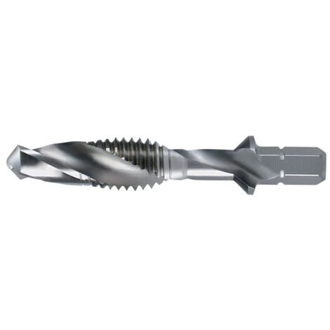 RUKO Taraudeuse Combinée à Filetage de Machine "Courte" HSS rectifiée M 4 - R270015 (1/4)