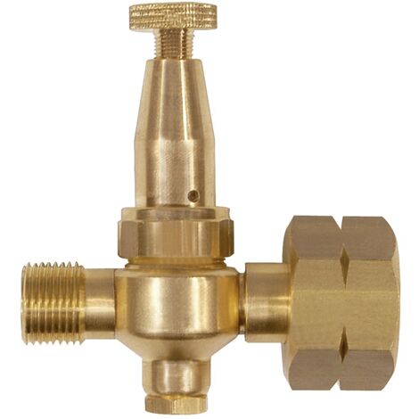Réducteur de pression pour propane Mini avec manomètre 0,5-4 bar, 6 kg/h, G 3/8 Zoll LH (1/2)
