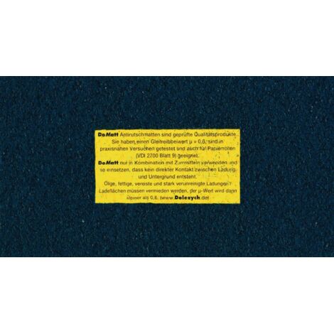 Dolezych Tapis antidérapant L500 cm L25 cm Ép8 mm - 6101108 (1/2)