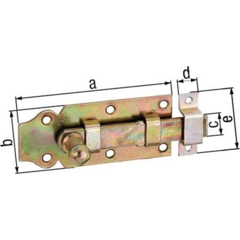 GAH Alberts Verrou de porte ( 8003585400 ) longueur 120 mm largeur 44 mm droit (1/4)