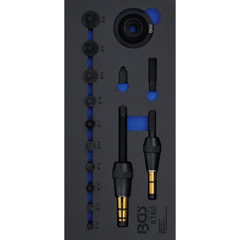 BGS Rangement pour servante d'atelier 1/3 Kit d'outils de centrage d'embrayage 17 pcs. - 8760 (1/3)