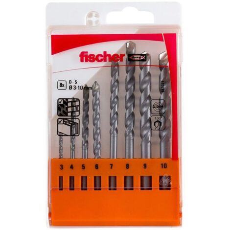 Fischer Foret à pierre D-S Set 3-10mm 8 pièces - 543027 (1/5)