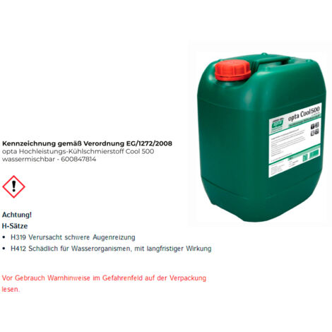 Réfrigérant lubrifiant haute puissance Opta Cool 500, Bidon de 5 l