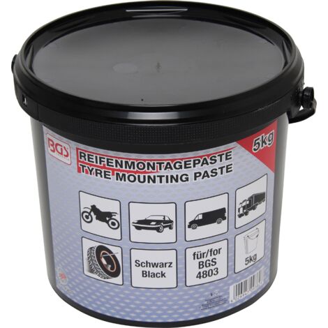 BGS Pâte de montage de pneus noire seau de 5 kg - 9382