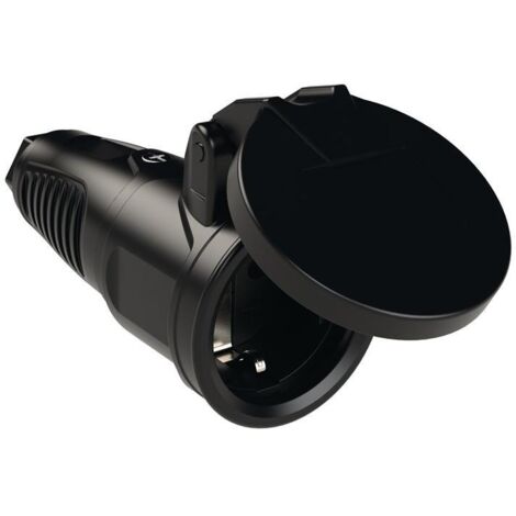 Jäger Direkt Prise de courant de sécurité ( 4000873866 ) 10-/16 A 250 V noir IP54 (1/3)