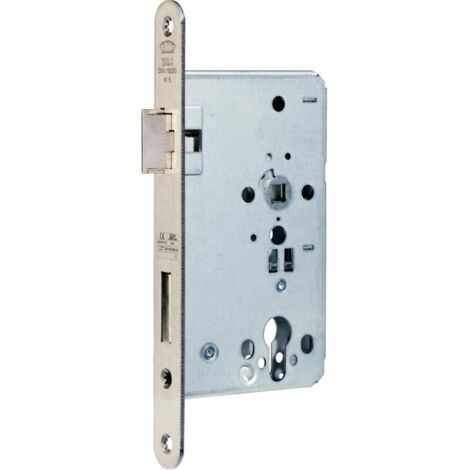 FP – Serrure multipoint encastrée coupe-feu B-1206 – Entraxe 72mm – 2 points de verrouillage – Diamètre axe 9mm – Largeur coffre 24mm – Acier inoxydable