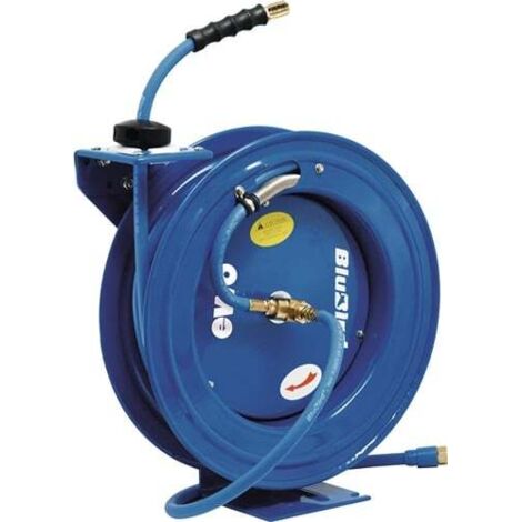 EWO Enrouleur de tuyau BluBird pour air et eau L.20m Boîtier métallique Sortie DN 7,2 - E48360 (1/4)