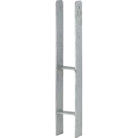VORMANN Support de poteau en H 91xx600xmm ACIER GALVANISÉ - 71337000