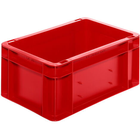 LA-KA-PE Bac de transport empilable L300xP200xH145mm - TK300/145-0 ROUGE (1/5)