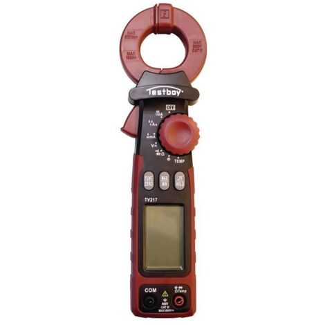 Pince de décharge TV 217 Mesureur 1µA – 150A (AC) Ouverture de la pince 27mm (1/4)