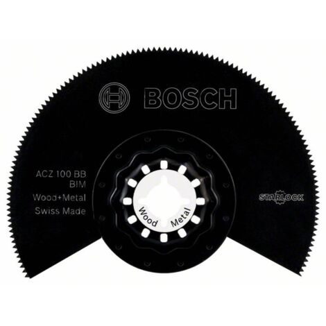 Bosch 1x lame de scie segment BIM Starlock ACZ 100 BB Wood and Metal - 2608661633