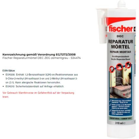 Fischer mortier de réparation DEC ZEG gris ciment - 534474 (1/4)