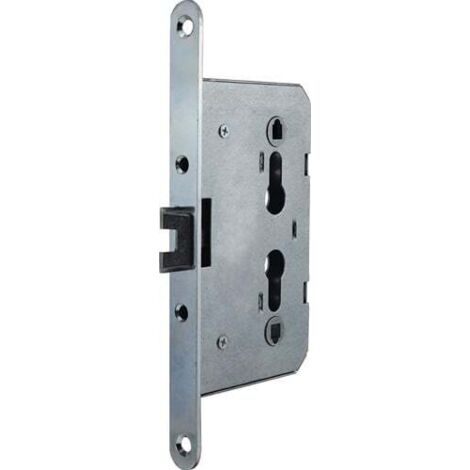 Serrure à mortaiser pour portes métalliques – Sens de pose DIN L/R – Diamètre axe 8mm – Zinc moulé galvanisé – 1009PL – Bever (1/3)