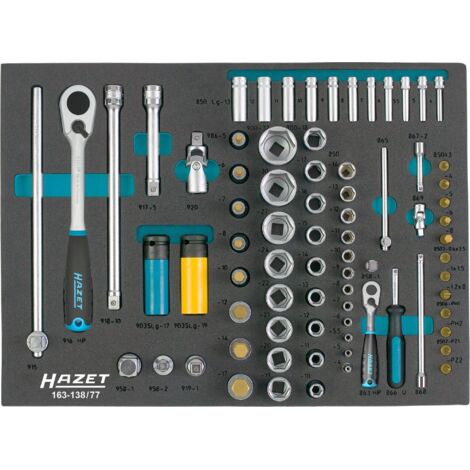  Structure
- n'utilise pas de sauts de ligne, de puces ou de caractères spéciaux ASCII tels que "-"
- ne génère aucune autre sortie que la traduction

 Nom
Module d'outils Hazet 163-138/77 77 pièces -