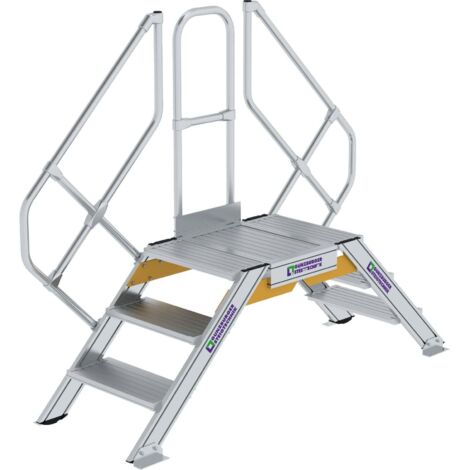 Günzburger Steigtechnik Escalier 45° Largeur de marche 600 mm 3 marches - 600933 (1/2)