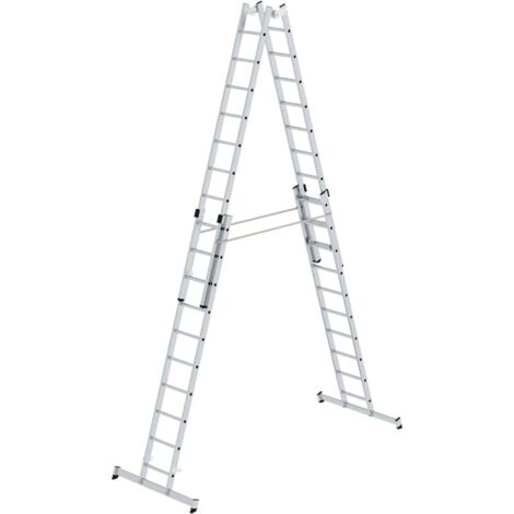 Günzburger Steigtechnik Escabeau à barreaux 4nombre de barreaux avec traverse nivello 4 x 10 barreaux - 033040 (1/5)