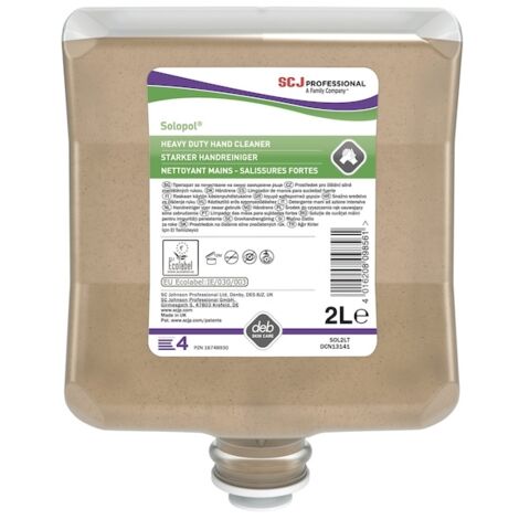 Pâte pour nettoyage des mains Solopol 2l parfumée cartouche