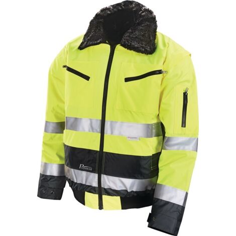 ASATEX Veste aviateur de protection PREVENT jaune / gris Taille L - 174ZG/L