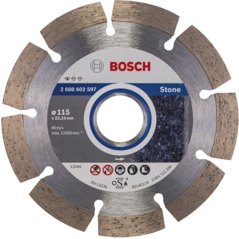 Bosch Disque à tronçonner diamanté Standard for Stone 115x22,23x1,6x10 mm 2608602597 (1/5)