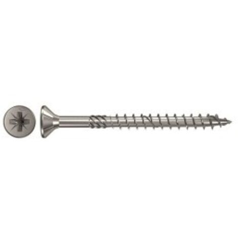 Fischer 200x Power-Fast II FPF II CZP 4 x 35 mm BC tête fraisée avec empreinte cruciforme PZ2 filetage partiel électro-galvanisé bleu passivé - 670213