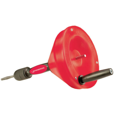 Rothenberger – Déboucheur de canalisation électrique et manuel 4,5m – Pour tuyaux jusqu'à 50mm – Moteur puissant – 72090