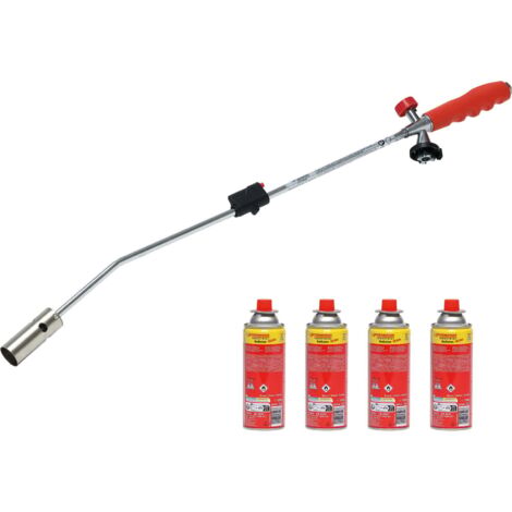 Brûleur thermique de désherbage gaz RS 220 avec allumage piézoélectrique – 4 cartouches RoButan 220g incluses – 1500004152 - RS 220 Y
