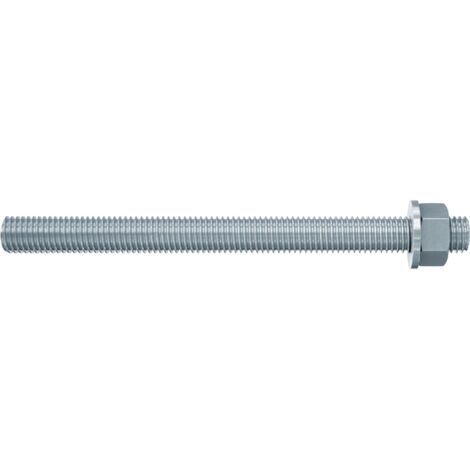 Fischer 10x tige d'ancrage FIS A M 12 x 140 mm galvanisé qualité d'acier 8.8 - 519398