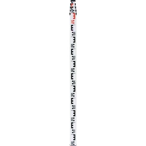 NEDO Mire de nivellement télescopique L.1,22-4m Pas Rücks.2 avec nivelle - 344122-637