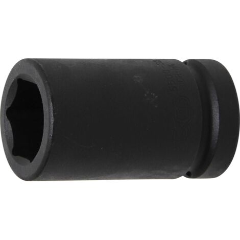 BGS Douille à chocs hexagonale longue Entraînement carré intérieur 25 mm (1") SW 32 mm - 5500-32 (1/4)