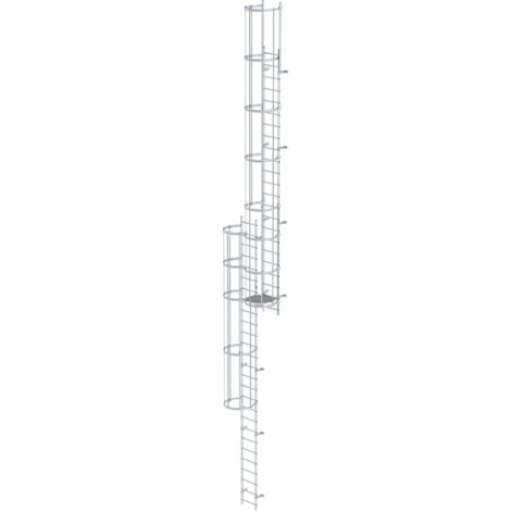 Günzburger Steigtechnik Escabeau multidirectionnel avec protection dorsale (échelle de secours) Aluminium nu 12,96 m - 510235 (1/4)