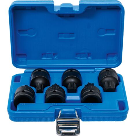 BGS Kraft-Bit-Einsatz-Satz Antrieb Innenvierkant 20 mm (3/4") T-Profil (für Torx) T55 - T100 6 tlg. - 5055 (1/6)
