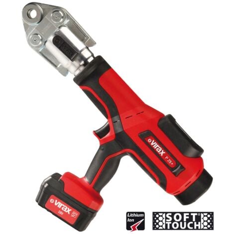 VIRAX Machine à sertir sur batterie VIPER P25+ 18V / 2x 1,5 Ah batterie + chargeur en VIRABOX - 253261