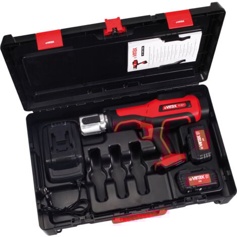 VIRAX Machine à sertir sur batterie VIPER P25+ 18V / 2x 1,5 Ah batterie + chargeur en VIRABOX - 253261