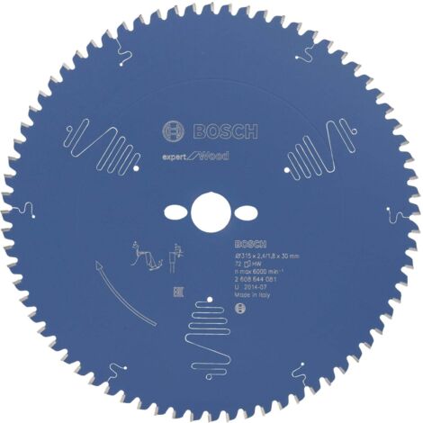 Lame de scie circulaire Bosch Expert Wood 2608644081 315x2,4x30 72Z