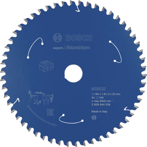 Lame de scie circulaire 165x1.8/1.3x20 Z54 BoschExpert for Alu