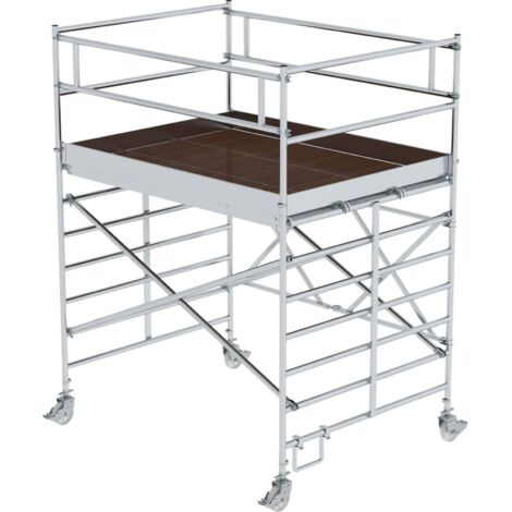 Günzburger Steigtechnik Echafaudage pliant avec plate-forme triple hauteur de plate-forme 2,35 m - 115500 (1/2)