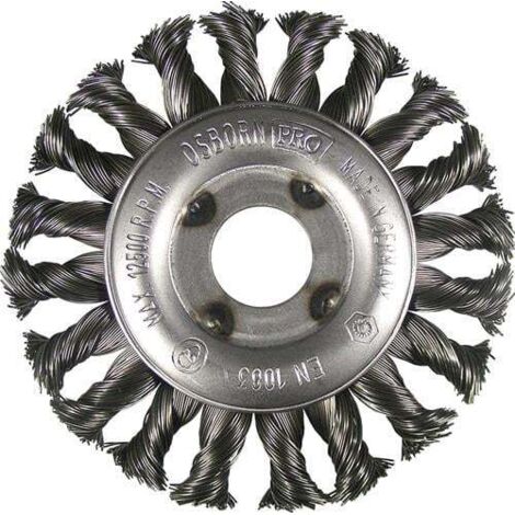 Brosse ronde Osborn Ø 125 mm épaisseur fil 0,35 mm 1212631131 (1/4)