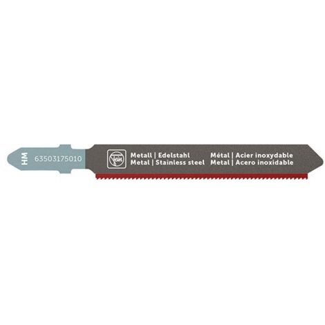 Lame de scie sauteuse Fein pour matériaux abrasifs HM 60 T1.1 MSS SC - 63503175010 (1/2)