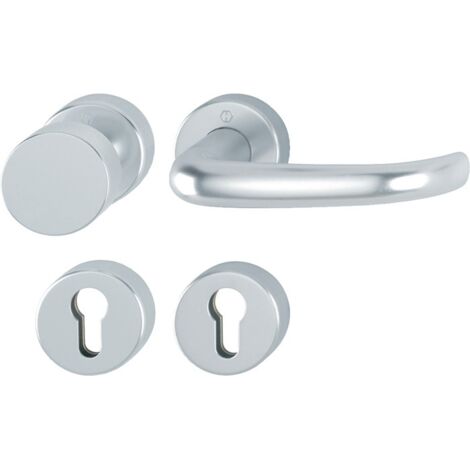 Garniture HOPPE FS San Fran.FS-58/42H/42HS/1301 Alu.F1 D/K TS 45-65mm PZ rond. - 10726657 (1/3)