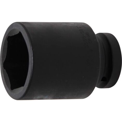 BGS Douille à chocs six pans profonde Entraînement carré intérieur 25 mm (1") SW 50 mm - 5500-50 (1/4)