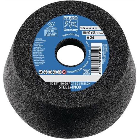 PFERD Meule ETT SG STEELOX 110 / 55 mm P 16 - 63418222