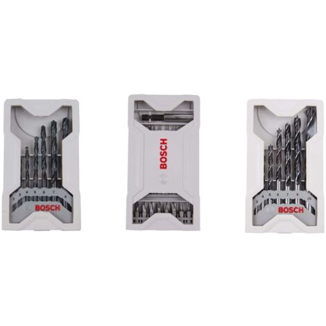 Bosch 39 pièces Jeu de forets et embouts de vissage pour bois et métal (1/2)