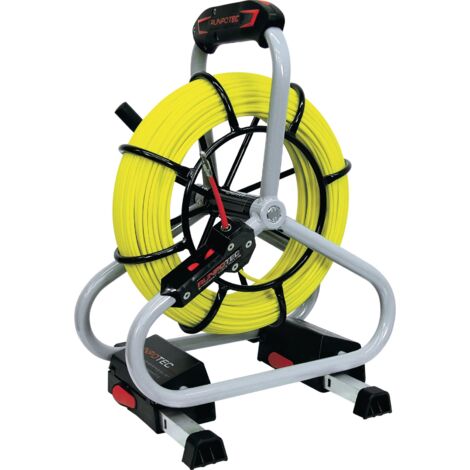 Runpotec – Barre en fibre de verre 10047 – Diamètre 4,5 mm – Longueur 60 m – Capacité de traction 2200 kg – Pour tirage de câbles en espaces restreints