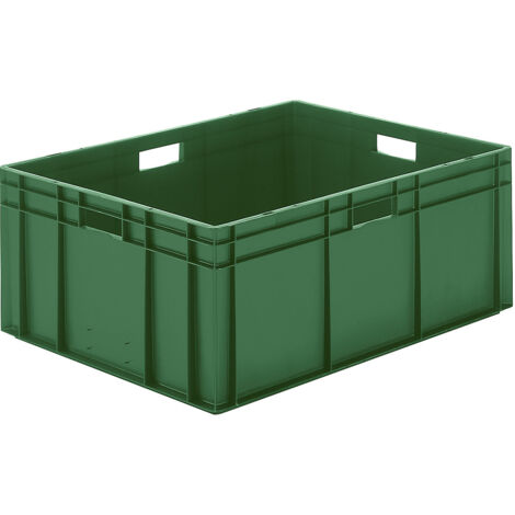 Conteneur de transport LA-KA-PE L800xl600xH320mm - TK800/320-0 VERT (1/4)