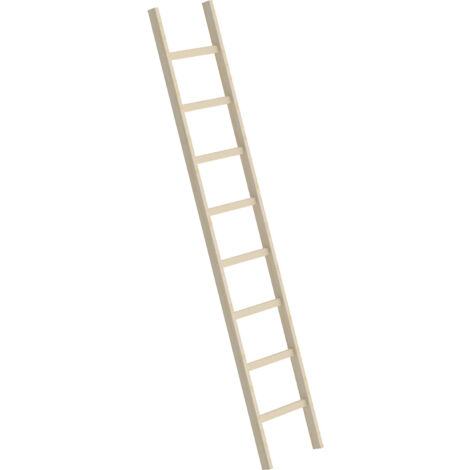 Échelle en bois 8 échelons – Longueur 2450 mm – Hauteur de travail 3500 mm – Charge maximale 150 kg – Surface lisse et sécurisée