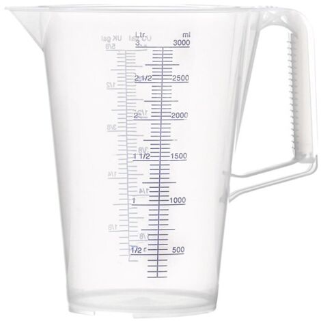 PRESSOL Verre doseur 3l bleu graduation imprimée PP - 7084 (1/3)