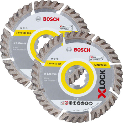 Bosch X-LOCK Disque diamant Standard for Universal Double pack 125 mm - 2608615247 (1/5)