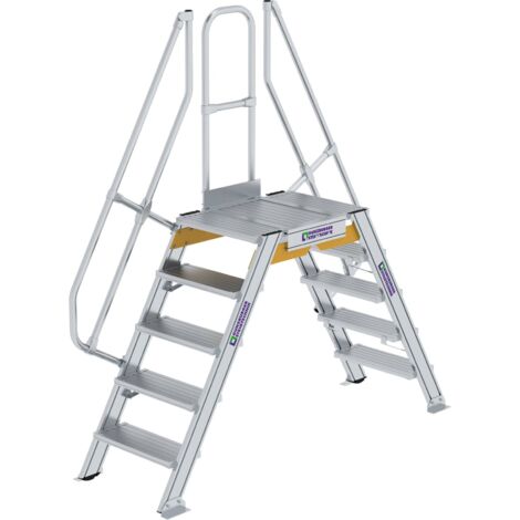 Günzburger Steigtechnik Escalier 60° Largeur de marche 600 mm 5 marches - 600905 (1/2)
