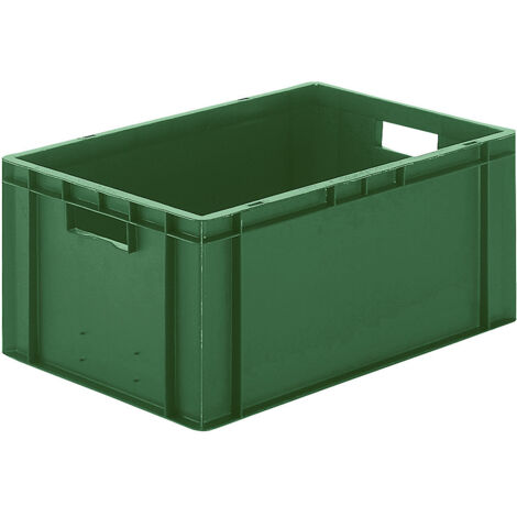 LA-KA-PE Bac de transport empilable L600xP400xH270mm - TK600/270-0 VERT