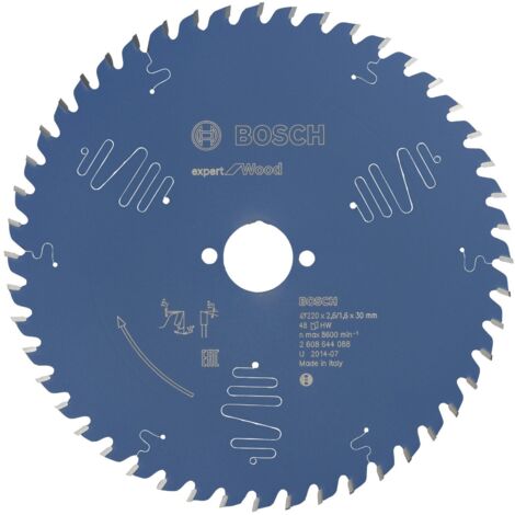 Lame de scie circulaire Bosch Expert pour bois 220 x 30 x 2,6 mm 48